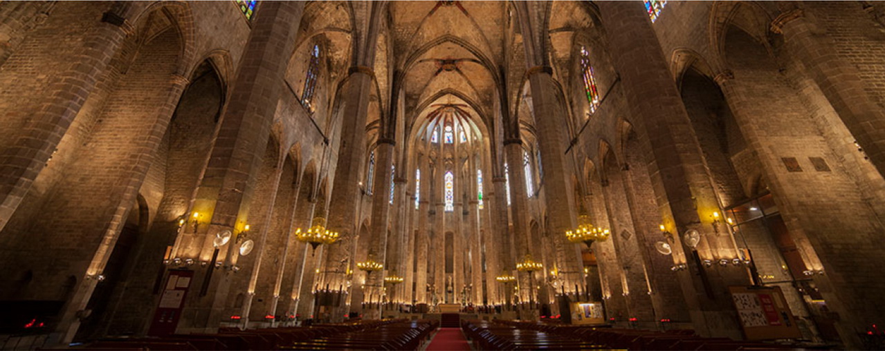Pla general de la nau de Santa Maria del Mar