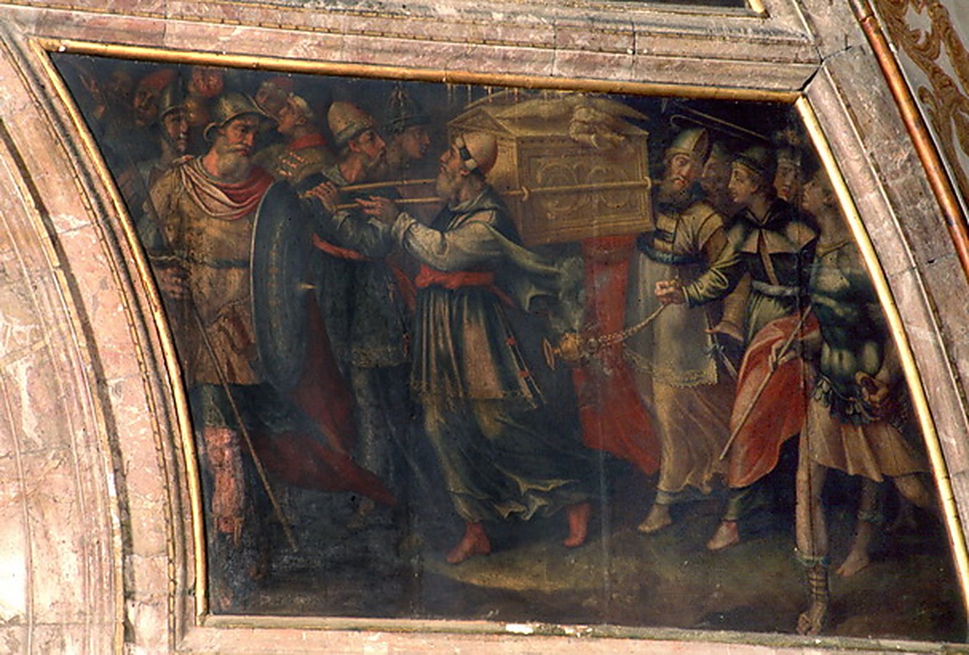 Escena del trasllat de l'Arca abans de la restauració