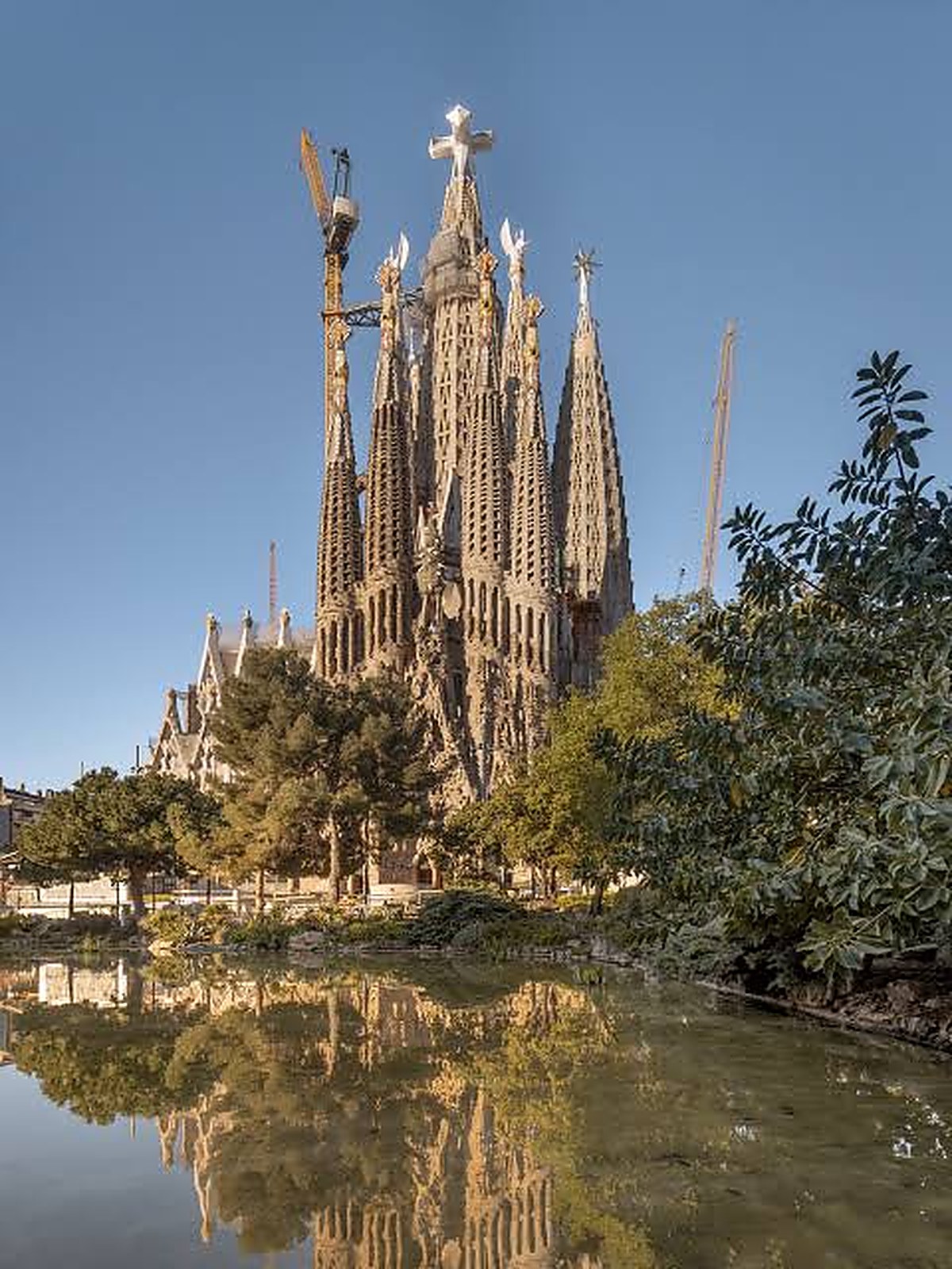Vista general del temple de la Sagrada Família