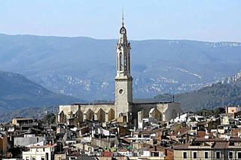 Vista general de l'església de Sant Joan Baptista de Valls
