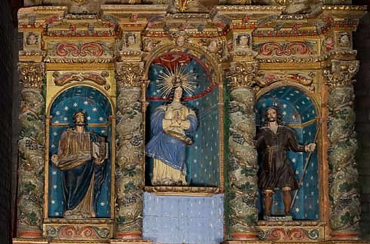 Cos central del retaule abans de la restauració