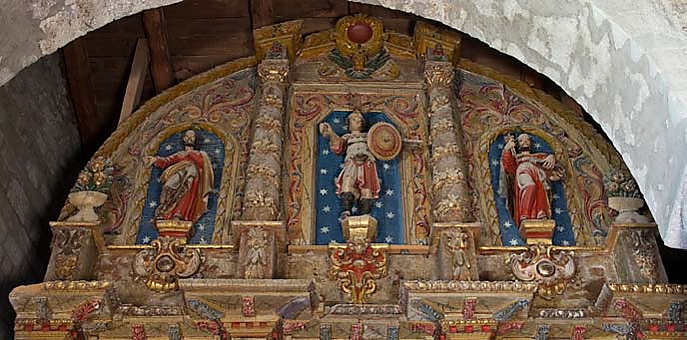 Àtic del retaule després de la restauració