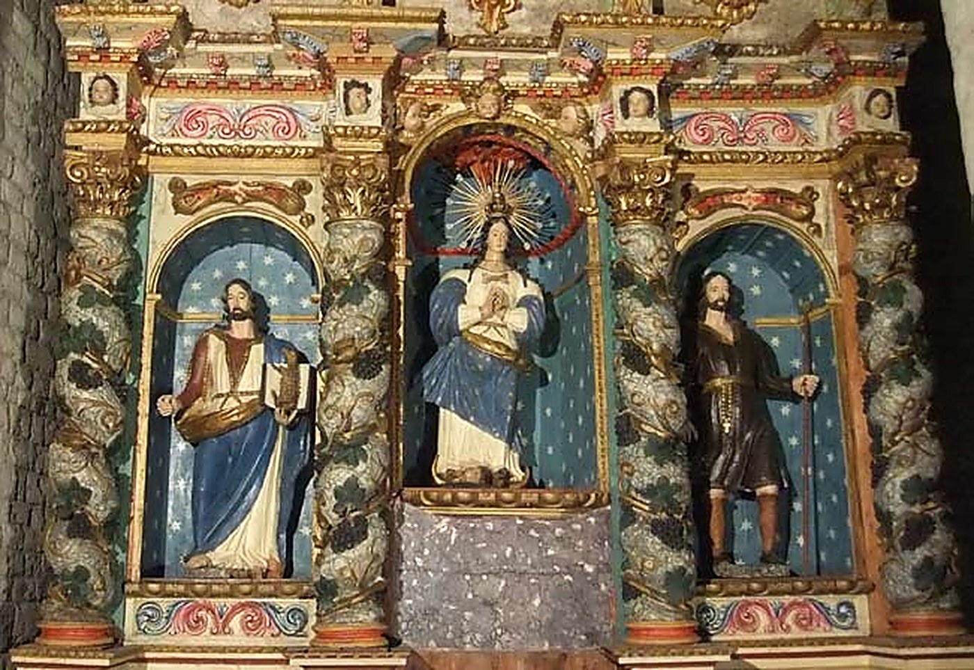 Cos central del retaule després de la restauració
