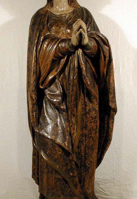 Restauració d’una talla policromada S.XVI (Col·lecció particular- Barcelona)